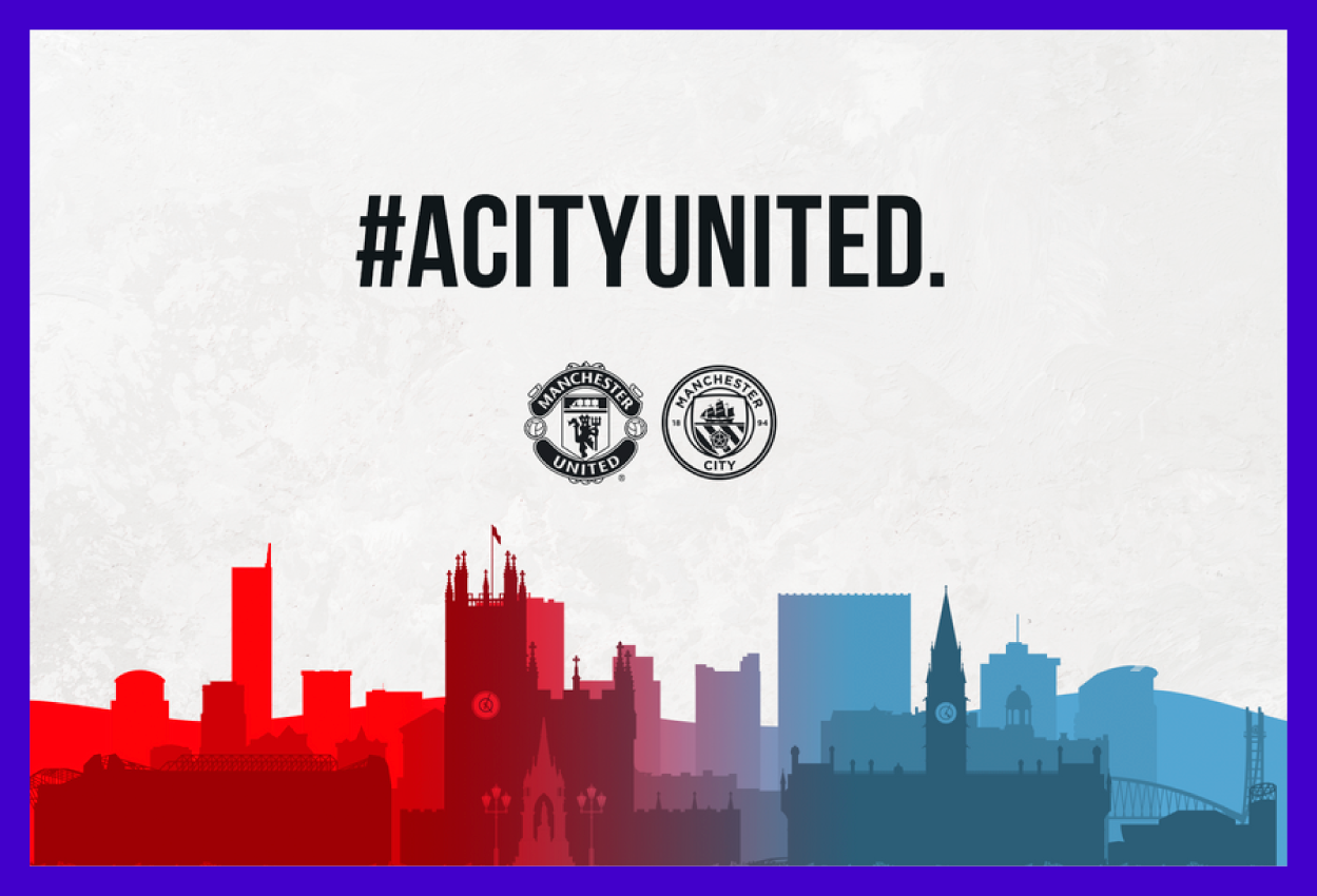 Manchester United teams up with Manchester City to support local foodbanks during Corona