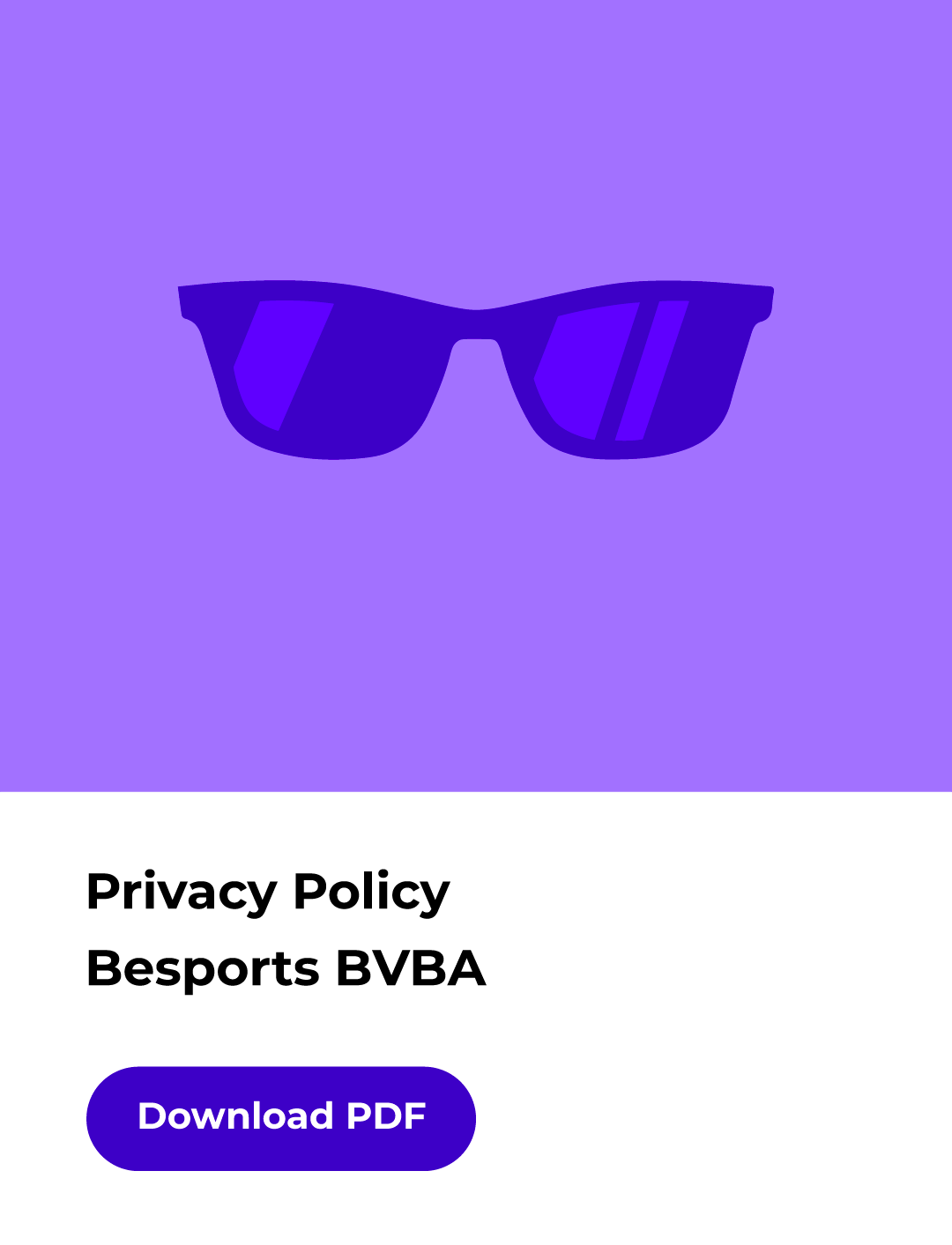 Privacy Policy BeSports BVBA