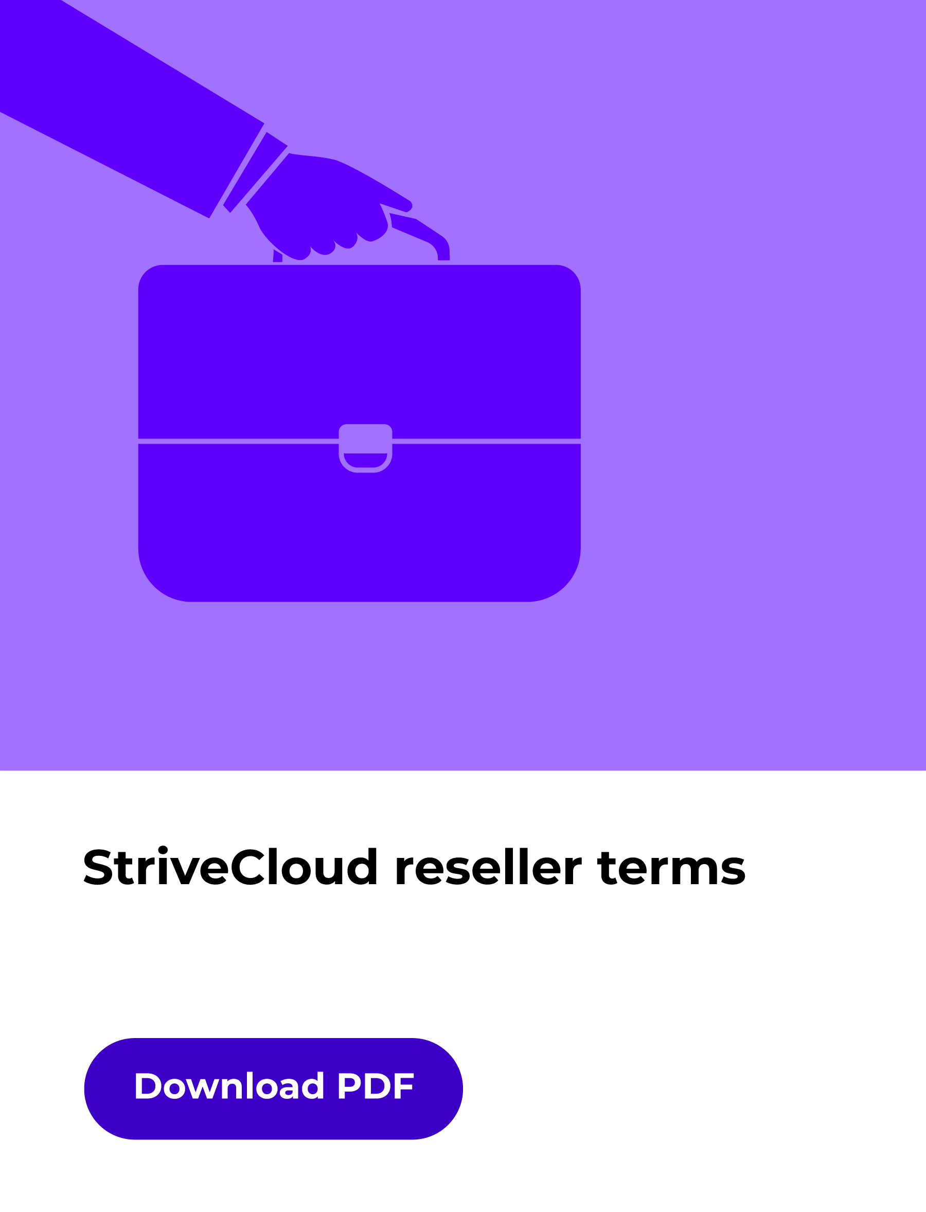 StriveCloud reseller terms