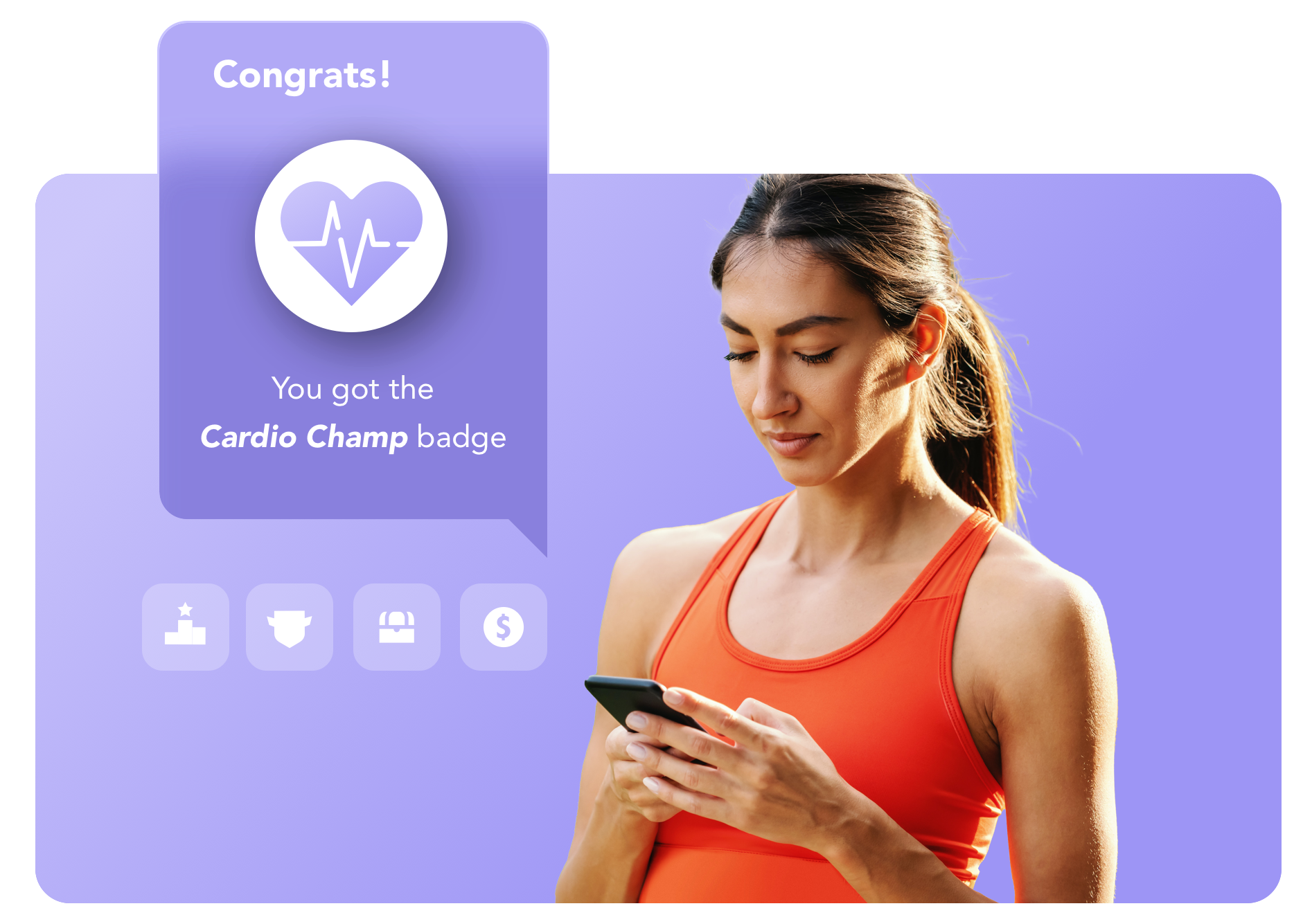 Gamification software for health & fitness applications